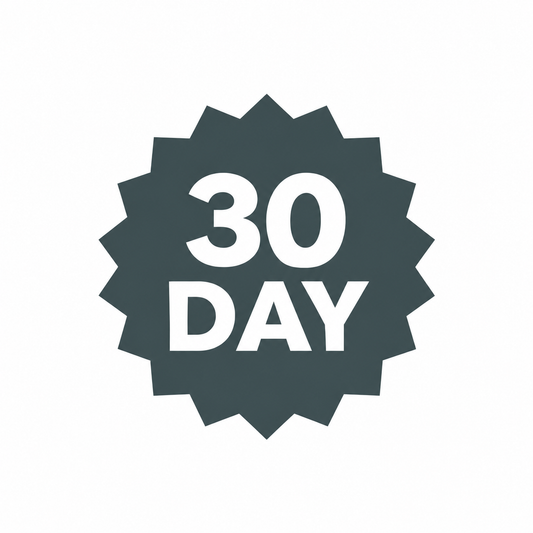 + 30 Day Warranty
